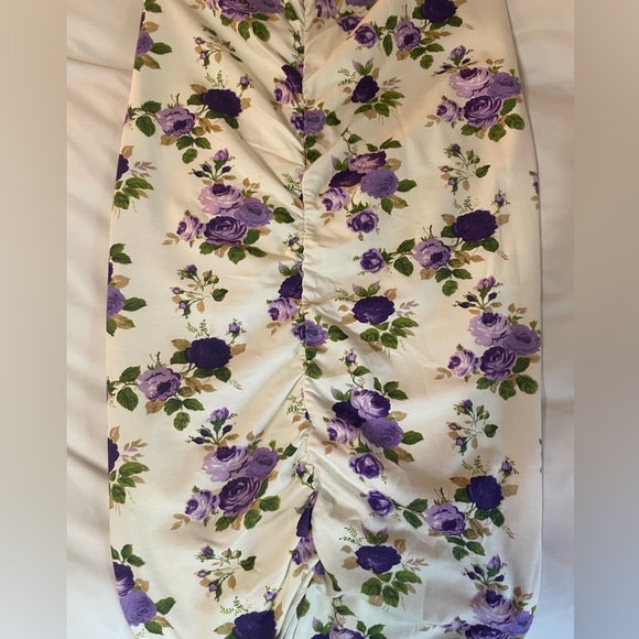 Heavy Manners Purple Flowers 💐 Tulip Skirt in Large - Picture 14 of 16